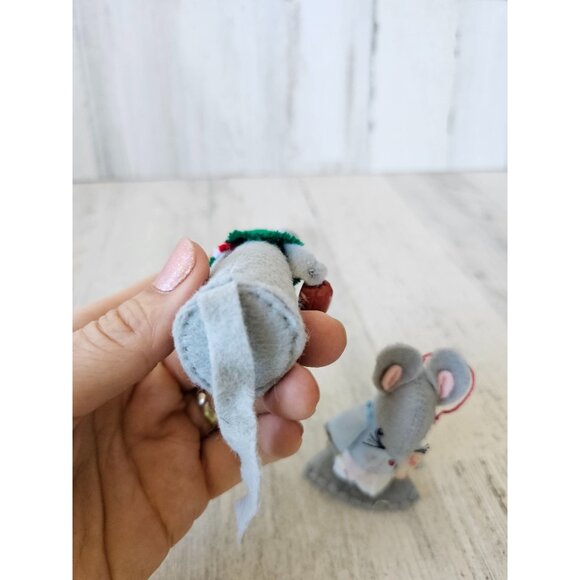 Vintage felt mice dentist Mexico Mexican decor mouse - Picture 7 of 14